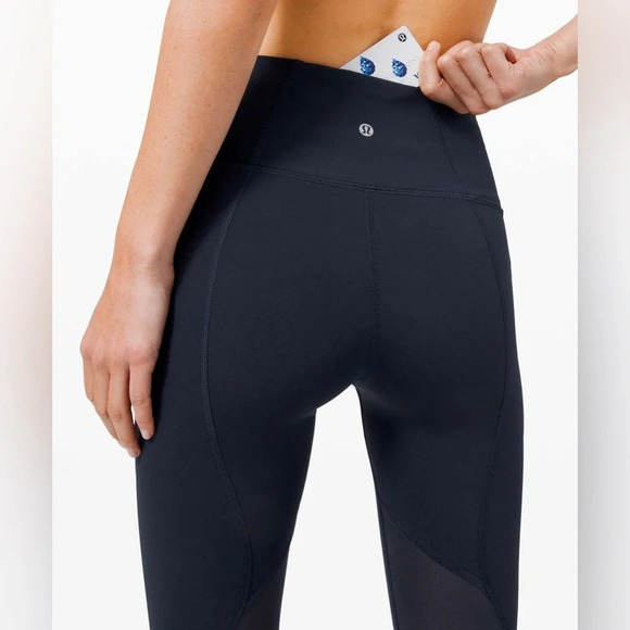 Lululemon 2020 Pace Rival High-Rise Crop 22" *No Zip True Navy - Picture 2 of 8